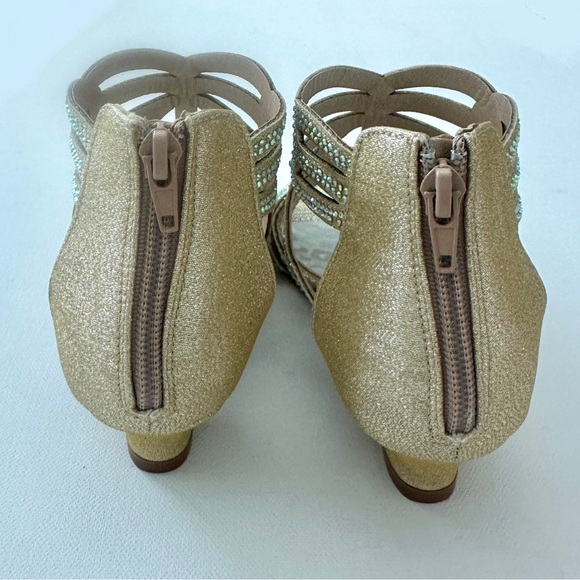 Laurmosa girl’s sandals gold high heels formal shoes.  Size 3. - Picture 8 of 11